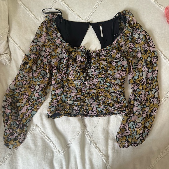 Free People Mabel Printed Blouse - Picture 2 of 5